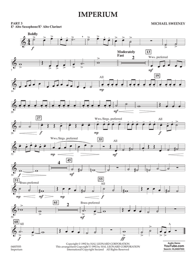 Imperium - Pt.3 - Eb Alto Sax/Alto Clar.