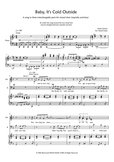 Baby, It's Cold Outside