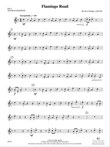 Flamingo Road: Part 5 - Tenor Saxophone