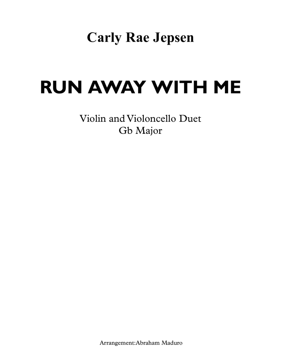 Run Away With Me