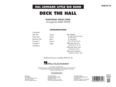 Deck The Hall (arr. Mark Taylor) - Full Score