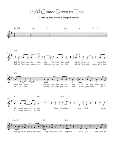 It All Comes Down To This