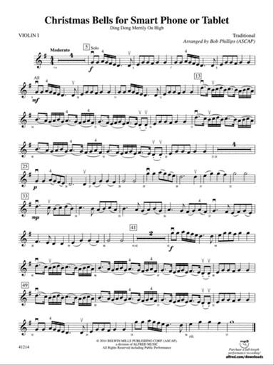 Christmas Bells for Smart Phone or Tablet: 1st Violin