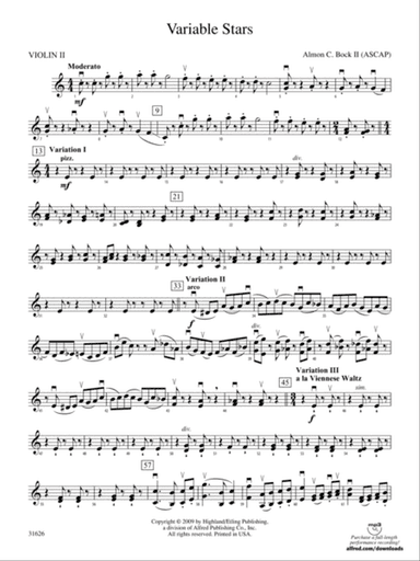 Variable Stars: 2nd Violin