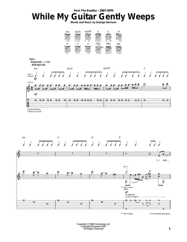 While My Guitar Gently Weeps