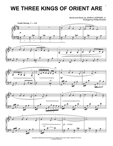 We Three Kings Of Orient Are (arr. Phillip Keveren)