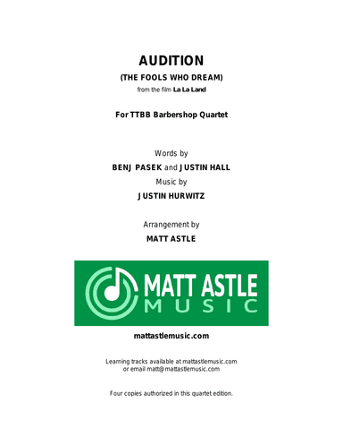 Audition (the Fools Who Dream)