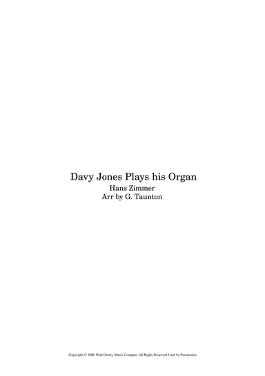 Davy Jones Plays His Organ