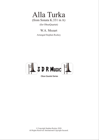 Alla Turka (Turkish March) for Oboe Quartet