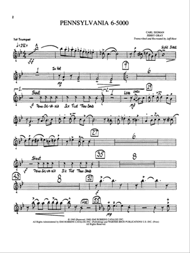 Pennsylvania 6-5000: 1st B-flat Trumpet