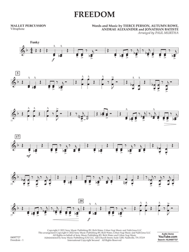 Freedom (arr. Paul Murtha) - Mallet Percussion