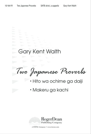 Two Japanese Proverbs