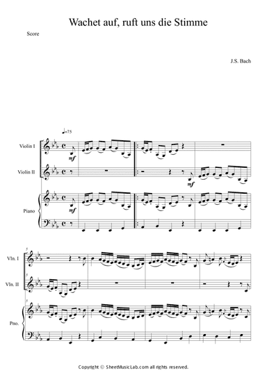 Wachet auf, ruft uns die Stimme, BWV 645