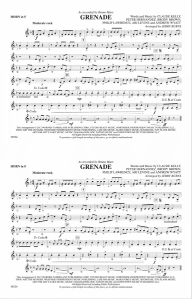 Grenade: 1st F Horn
