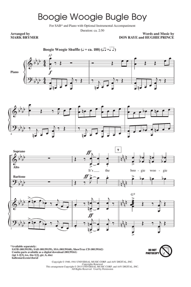 Boogie Woogie Bugle Boy (arr. Mark Brymer)