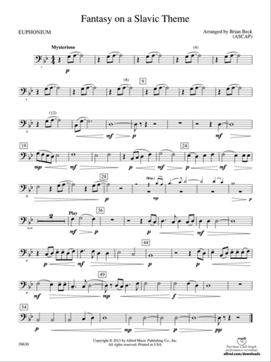 Fantasy on a Slavic Theme: Baritone B.C.