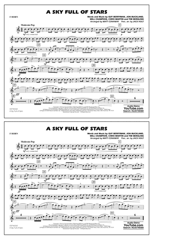 A Sky Full of Stars (arr. Matt Conaway) - F Horn