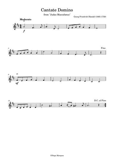 Cantate Domino in D
