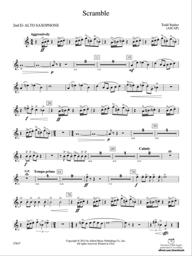Scramble: 2nd E-flat Alto Saxophone