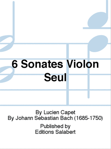 6 Sonates Violon Seul