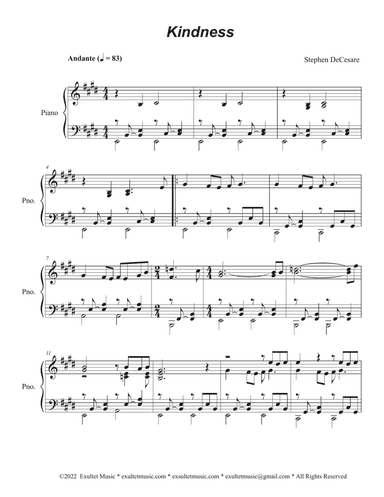 Kindness (Piano solo)