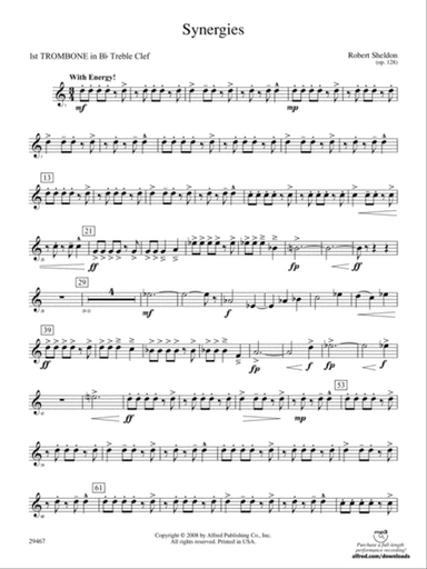Synergies: (wp) 1st B-flat Trombone T.C.