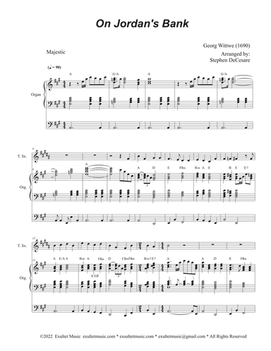 On Jordan's Bank (Tenor Saxophone and Organ)
