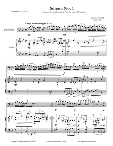 Vivaldi: Sonata No. 1 for Euphonium & Piano