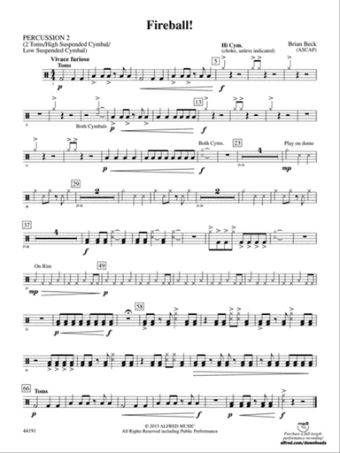 Fireball!: 2nd Percussion