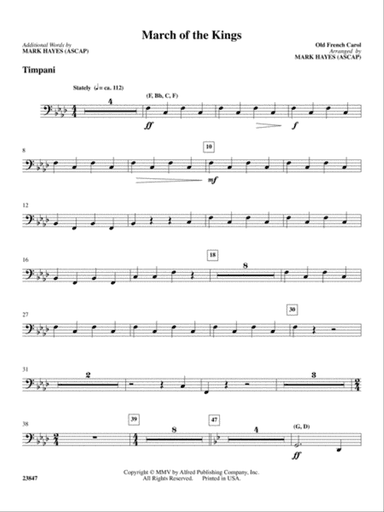 March of the Kings: Timpani