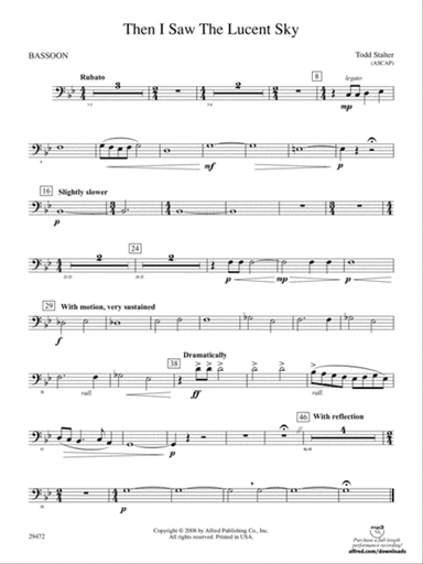 Then I Saw the Lucent Sky: Bassoon