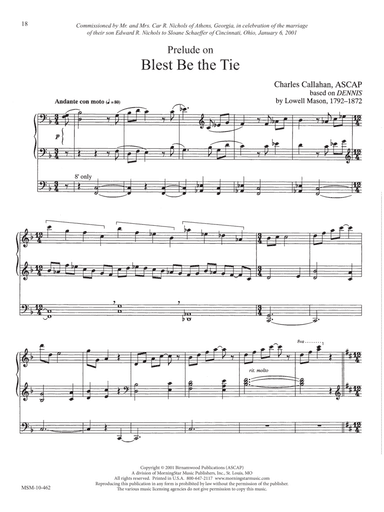 Prelude on “Blest Be the Tie”