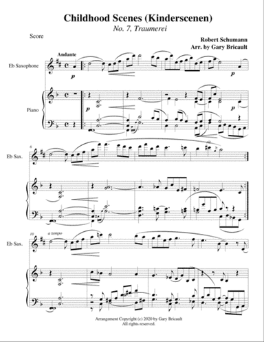 Childhood Scenes (Kinderscenen) - No. 7 Traumerei