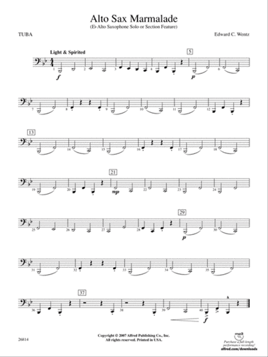 Alto Sax Marmalade: Tuba