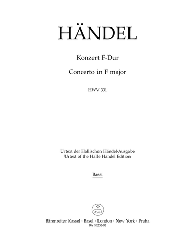 Concerto in F major, HWV 331