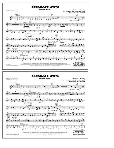 Separate Ways (Worlds Apart) (arr. Paul Murtha) - Bells/Xylophone