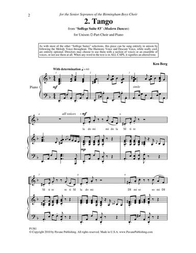 Tango (from "Solfege Suite #3")