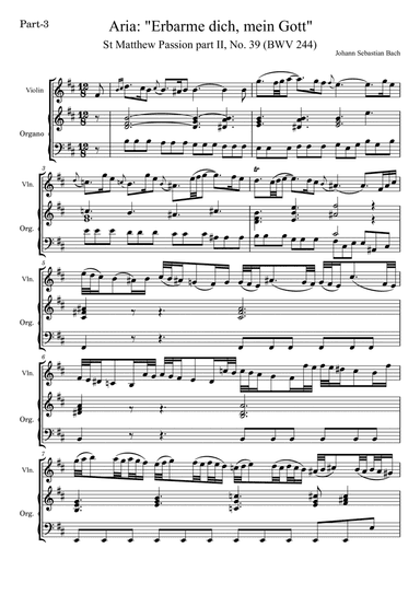 Erbarme dich mein Gott