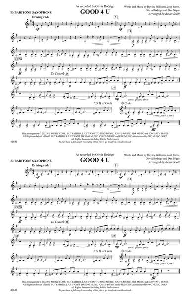 Good 4 U: E-flat Baritone Saxophone