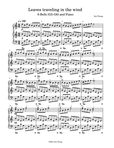 Leaves traveling in the wind