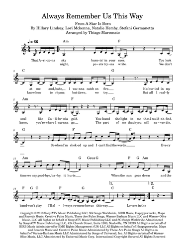 Always Remember Us This Way