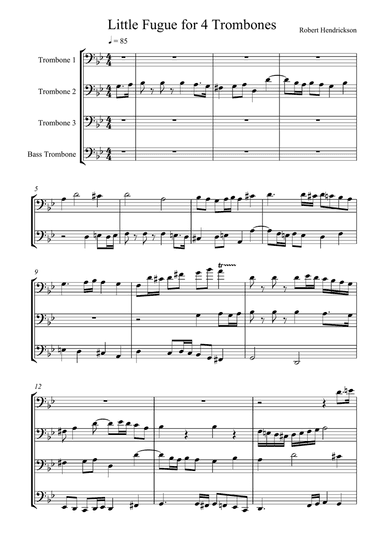 Fugue for Four Trombones