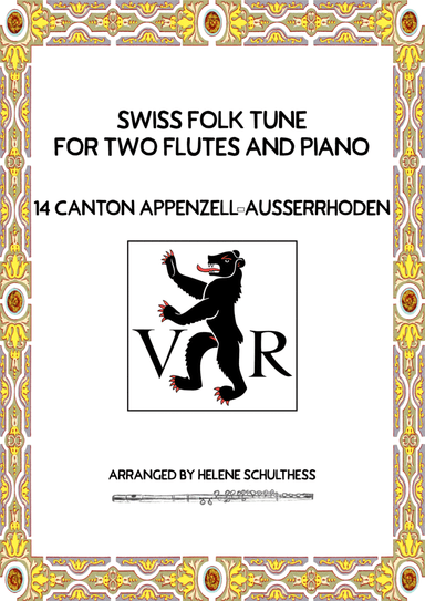 Swiss Folk Dance for two flutes and piano – 14 Canton Appenzell Ausserrhoden – Ecossaise