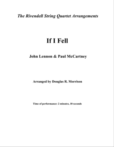 If I Fell