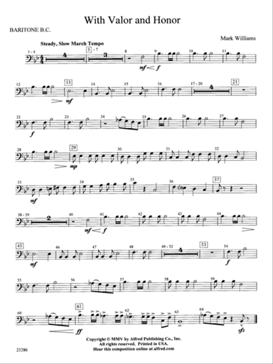 With Valor and Honor: Baritone B.C.