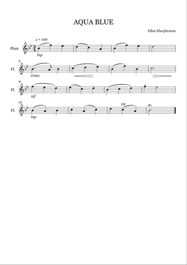 Flute Studies by Ellen Macpherson