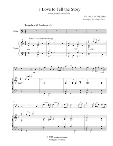 I Love to Tell the Story (Cello-Piano)