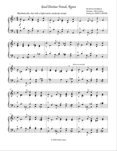 Good Christian Friends, Rejoice