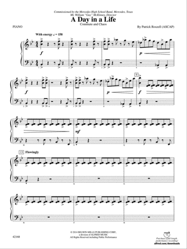 A Day in a Life: Piano Accompaniment