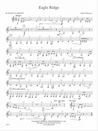 Eagle Ridge: B-flat Bass Clarinet